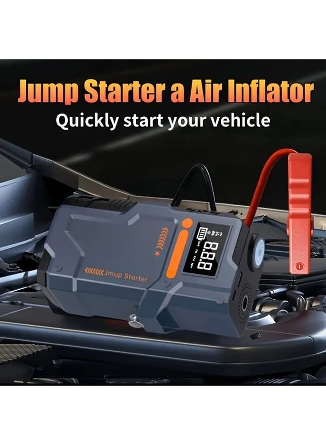 Reinforced All In One Car Jump Starter With 150 PSI Air Compressor And Emergency SOS Kit - Image 2